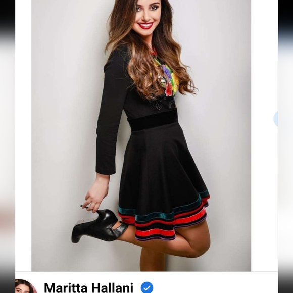 Just Cavalli Black Floral Embroidered Dress sz 40 - Picture 5 of 13